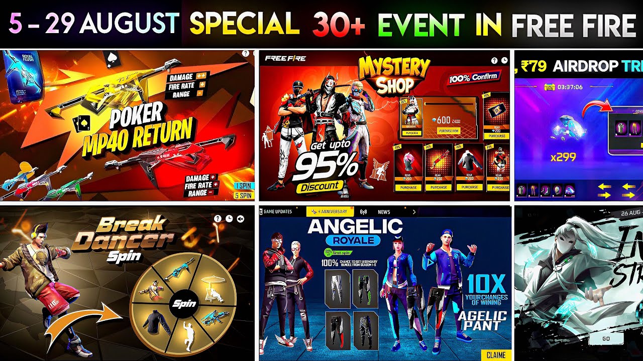Upcoming Events in Free Fire 🤯🥳| Next July Event | Free Fire New Event | Ff New Event | New Event Ff