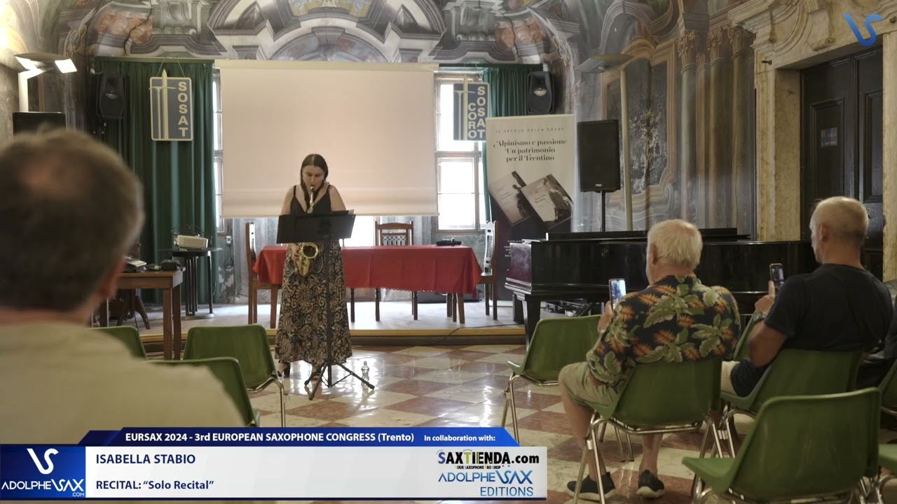 EURSAX 2024: Isabella Stabio plays Sonata per sax contralto solo (2021) by Andrea Vezzoli (*1982)