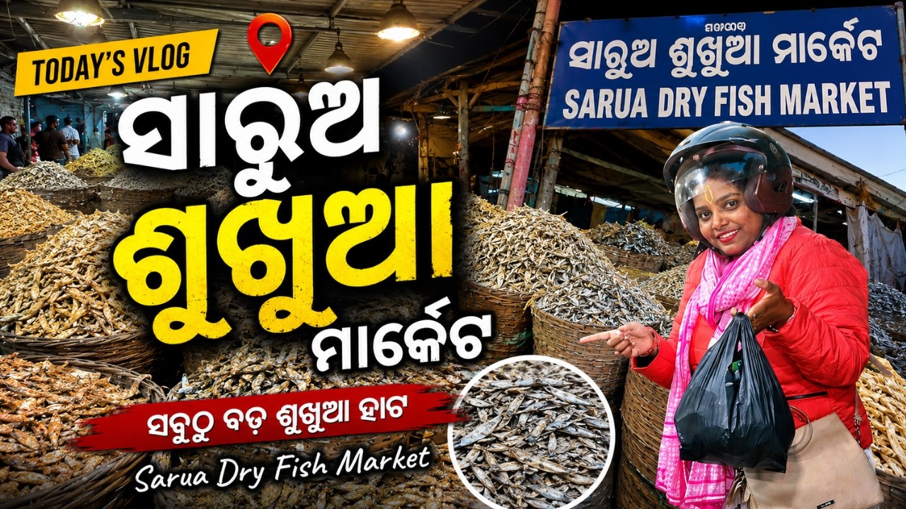 Odisha's BEST Dry Fish Market: Sarua Sukhua Bazar Secrets Revealed!