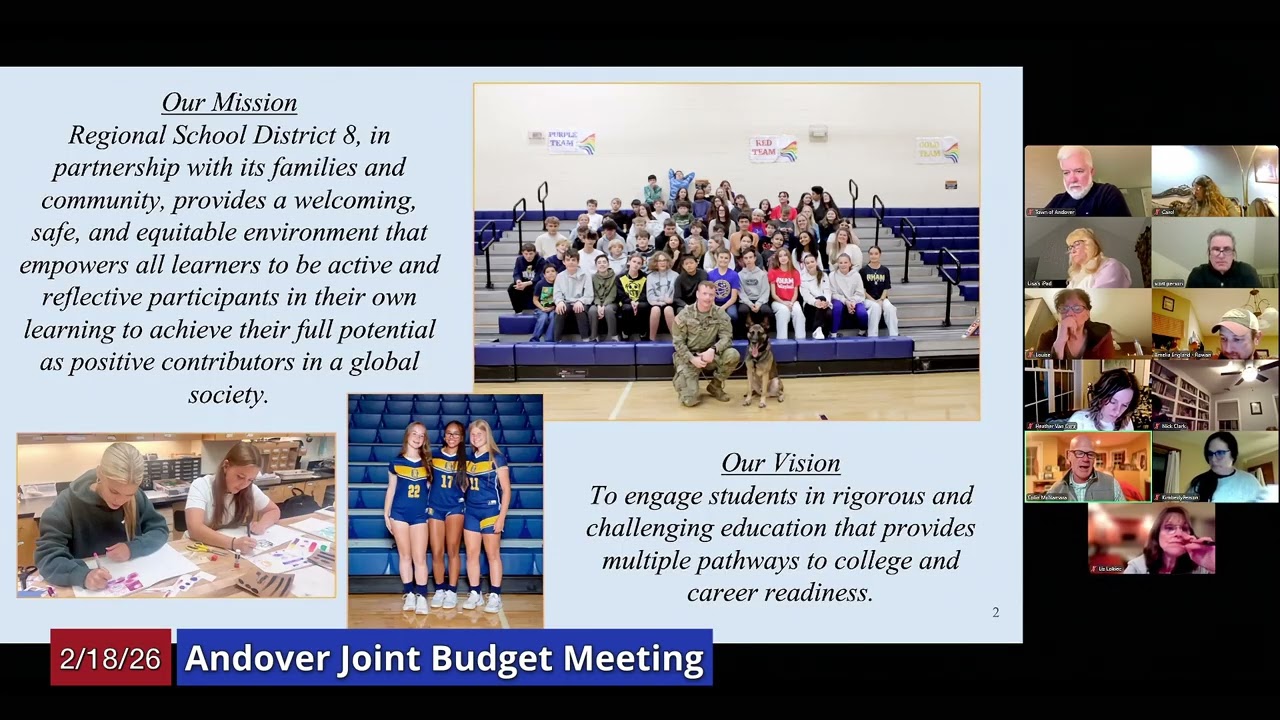 Andover Joint Budget Meeting - February 18, 2026