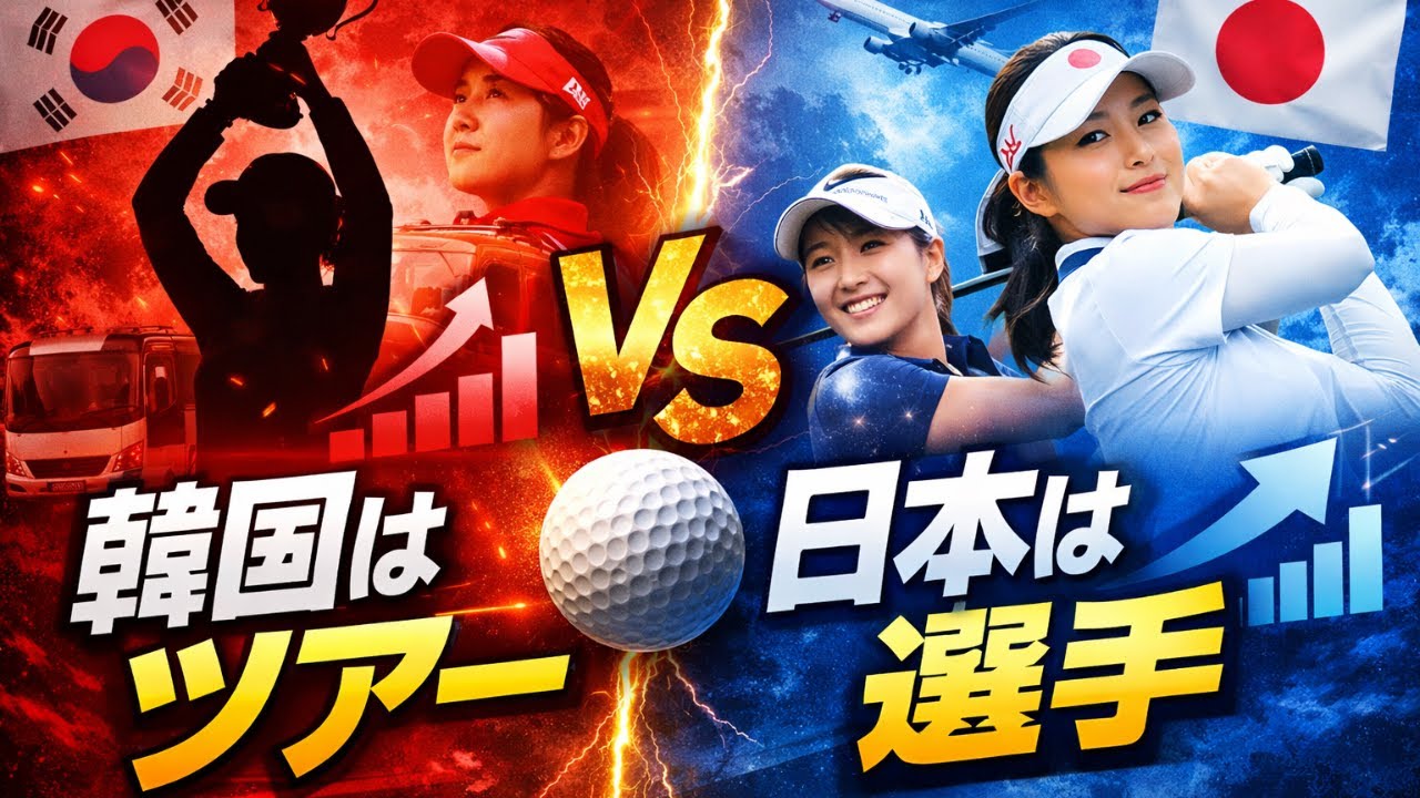 なぜここまで違う？韓国は“ツアー輸出”、日本は“選手輸出”｜女子ゴルフ日韓戦略の分岐点#女子ゴルフ#韓国女子ゴルフ#ゴルフニュース