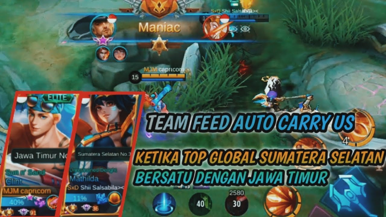 TOP GLOBAL CLINT MARAH LANGSUNG MANIAC