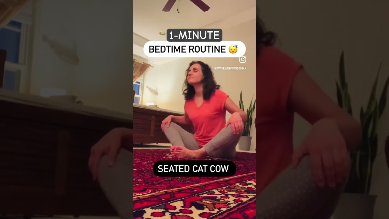 1-Minute Bedtime routine to relax the body. #bedtimeroutine #bedtimerelaxation #sleepwelllivewell