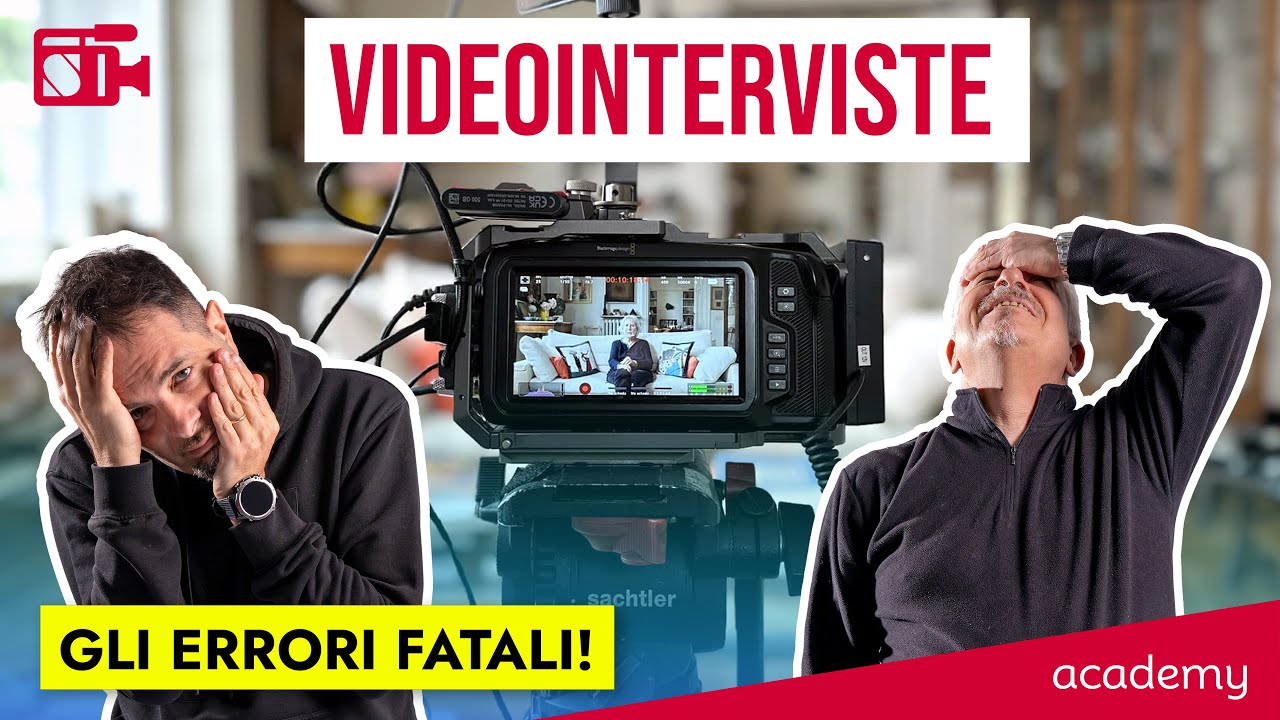 GIRARE VIDEO INTERVISTE: ERRORI DA NON COMMETTERE - dal corso VIDEOINTERVIEW