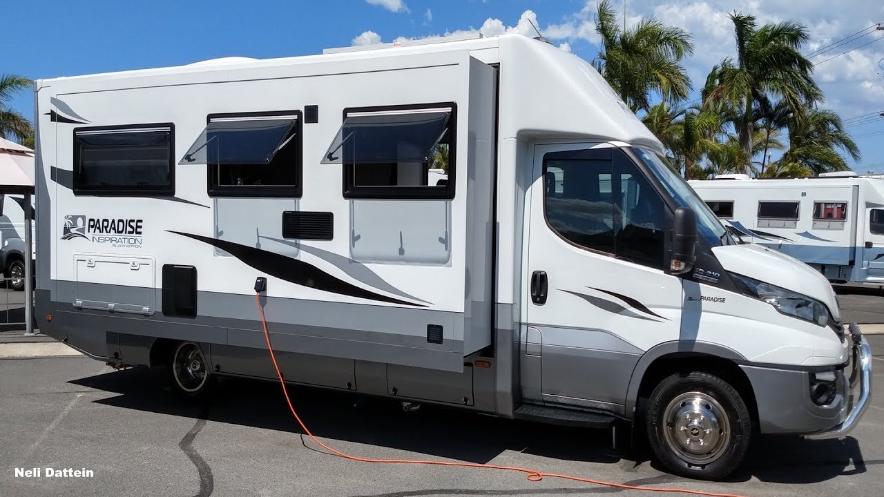 Motorhome Paradise, Inspiration Supreme, Black Edition, Iveco 50C210, GC, Queensland, Austrália.