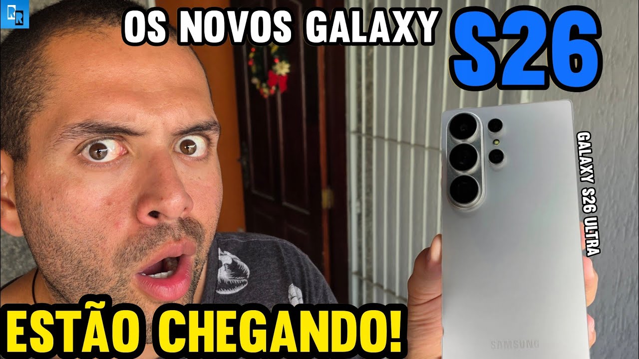 ELES ESTÃO CHEGANDO! Tudo que VAZOU sobre os NOVOS GALAXY S26! Data, Cores, Processadores, Câmeras..