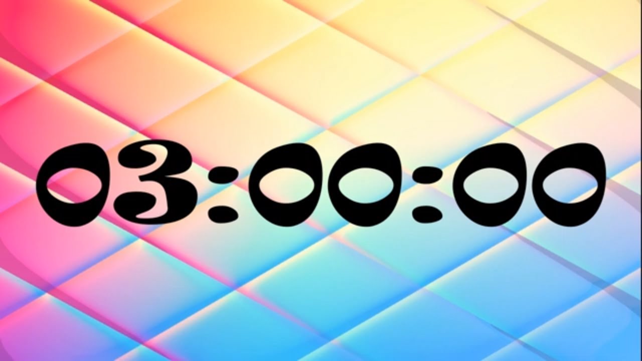 3 Hour Timer | 180 Minute Timer | 180 Minute Countdown with Music