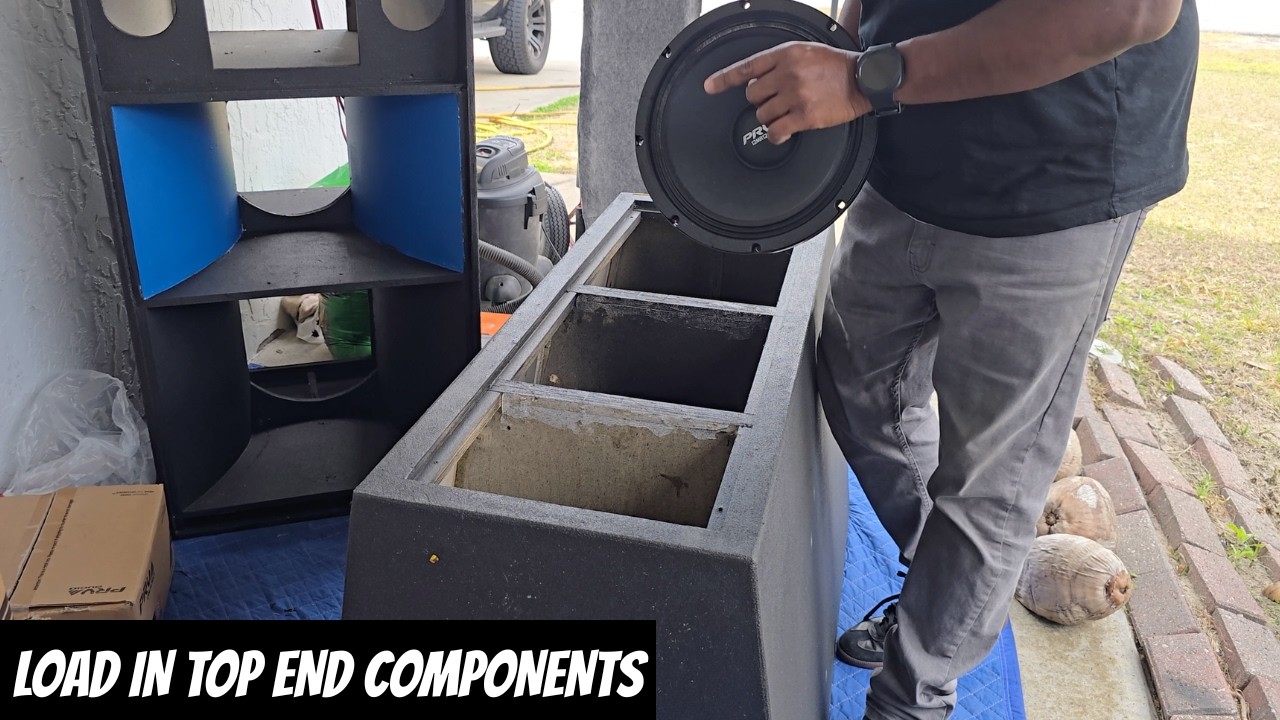 LOADING IN SPEAKER FOR TOP END ON A SOUND SYSTEM SET UP