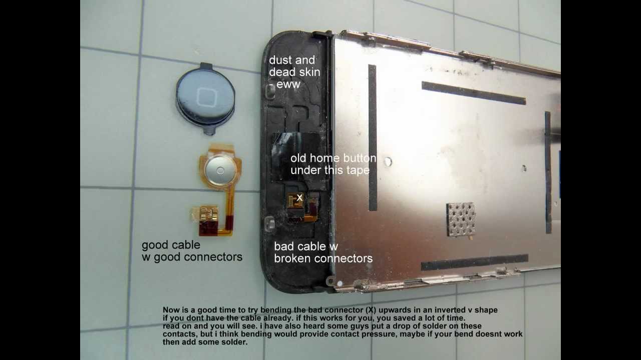 iPhone 3g & 3gs Home button, and LCD screen- step by step repair or replace - HD
