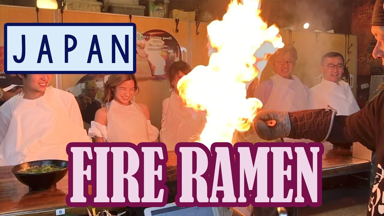 MOST DANGEROUS RAMEN?! Fire Ramen in Kyoto, Japan