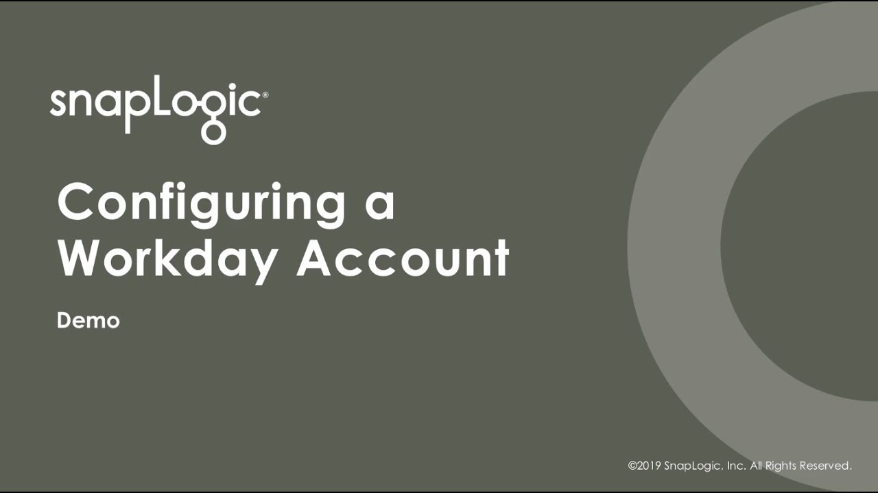 Configuring a Workday account