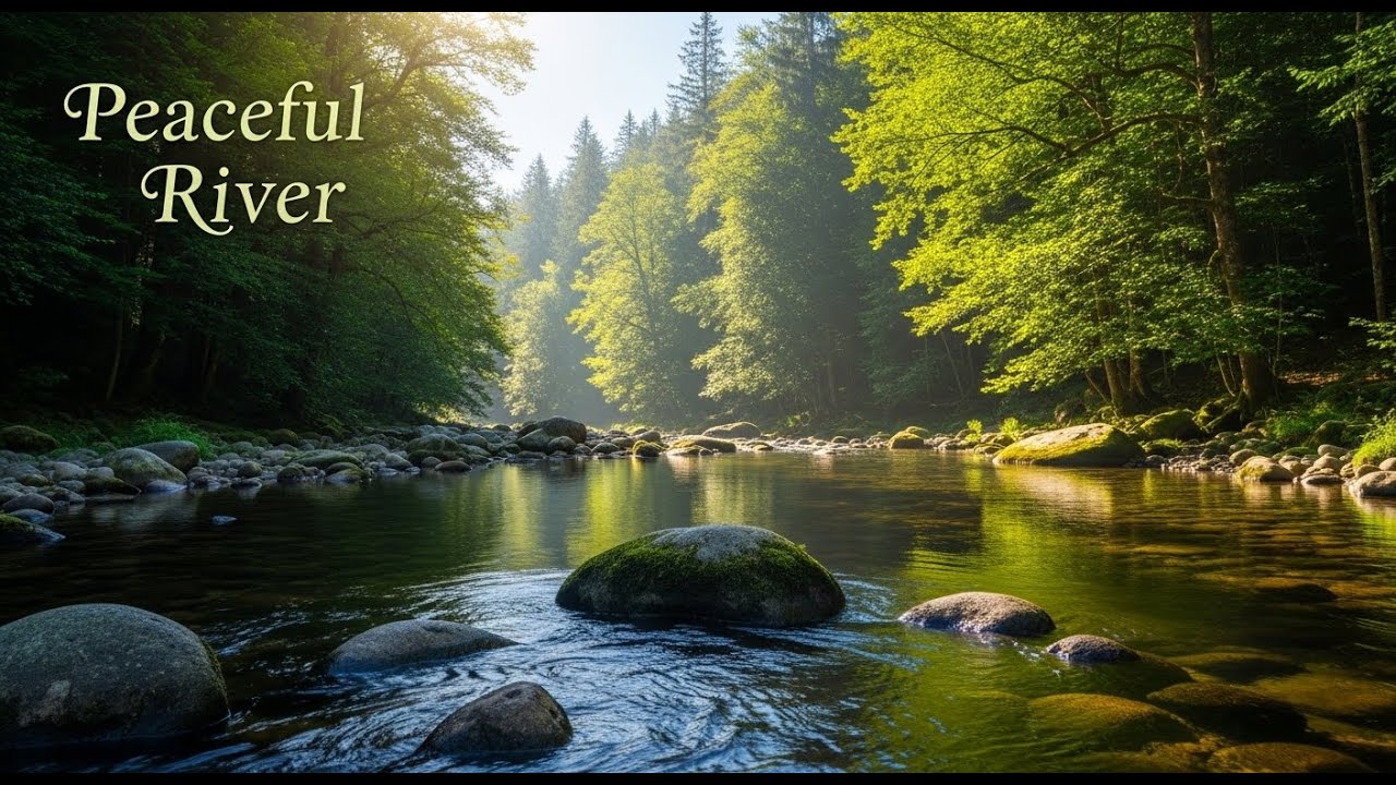 Peaceful River Sound Ambience 🌊 Gentle Flowing Water for Deep Sleep and Relaxation #770