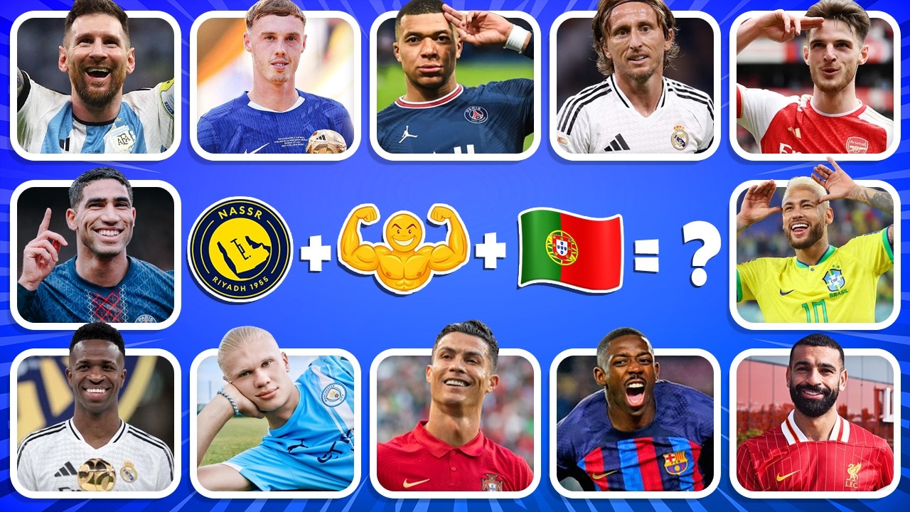Guess The FOOTBALL PLAYER by Song & Emoji Quiz | Ronaldo, Mbappe, Neymar Jr. | 2026