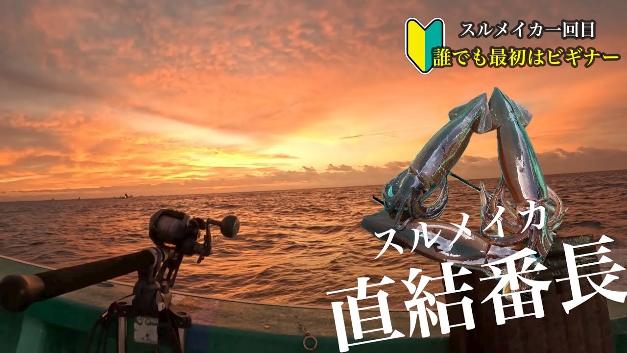 🔰誰でも最初はビギナー【初挑戦！スルメイカ】直結番長!? ビール瓶サイズのスルメイカが釣れるのは本当？ 自家製イカの塩辛で至福のひと時　#スルメイカ　#船釣り　#釣り