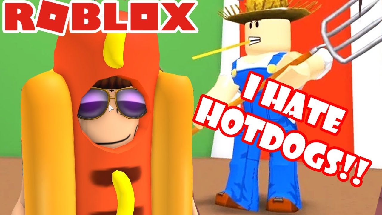 Fun Family Gaming Farm OBBY FAIL Farmers dont like HOTDOGS