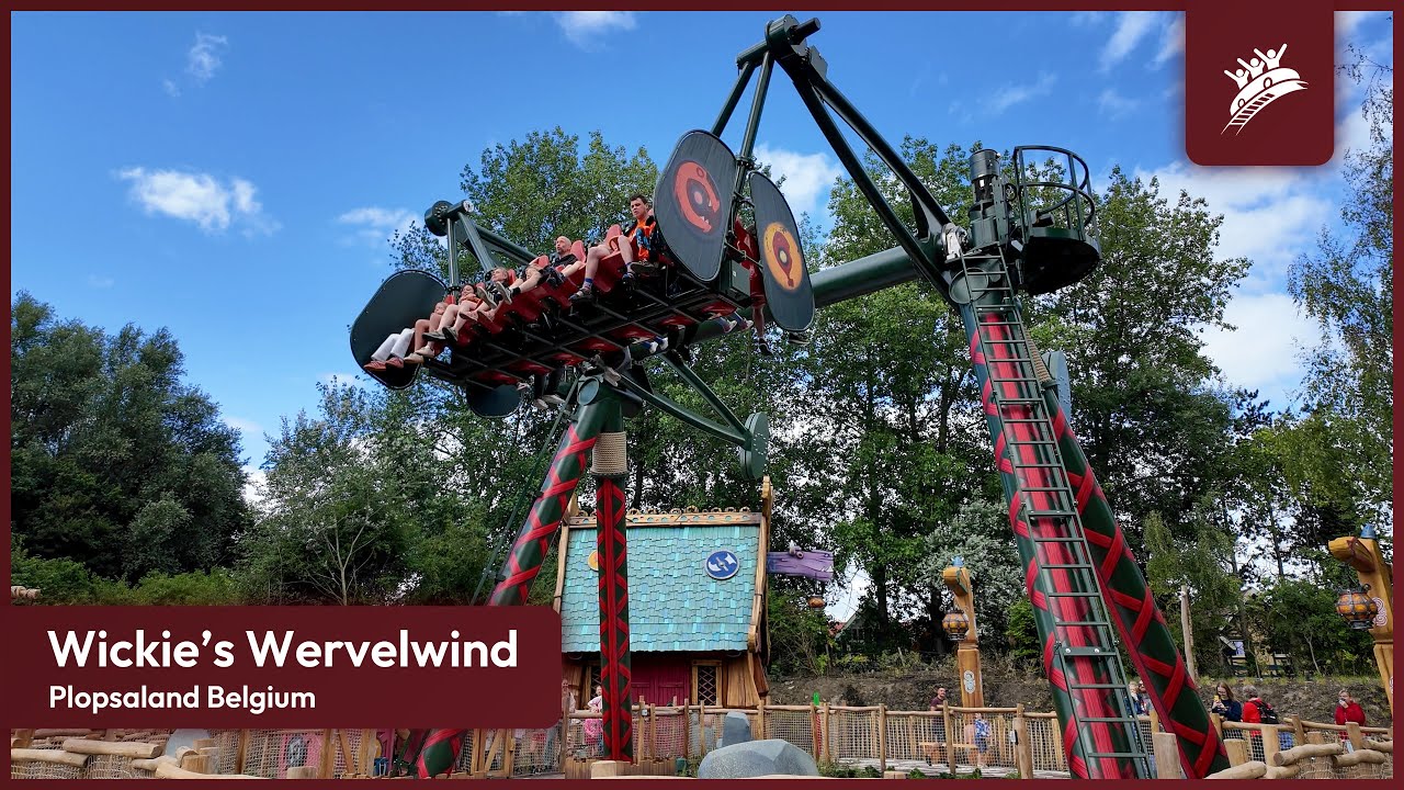 Vic's Whirlwind - NEW Wild Swing Attraction at Plopsaland Belgium (2025)