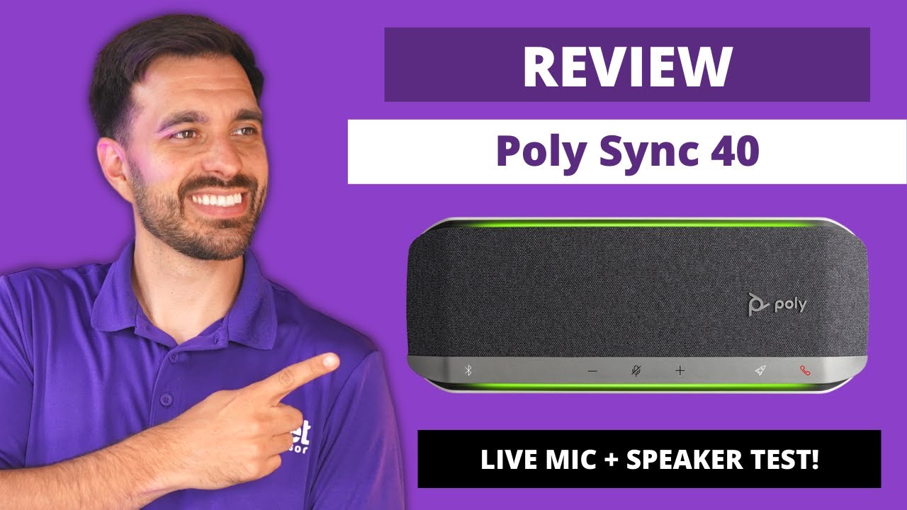 Poly Sync 40 Review - Wireless Speakerphone for Conference Rooms + Live Mic & Speaker Test