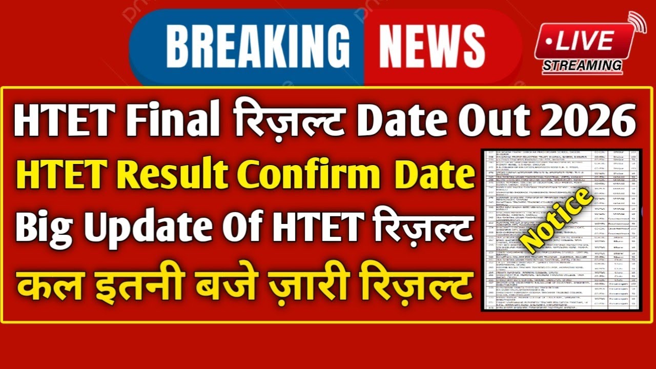 HTET Result 2025 Update | When Will the HTET Result Be Declared? | HBSE Latest News | Result Date...
