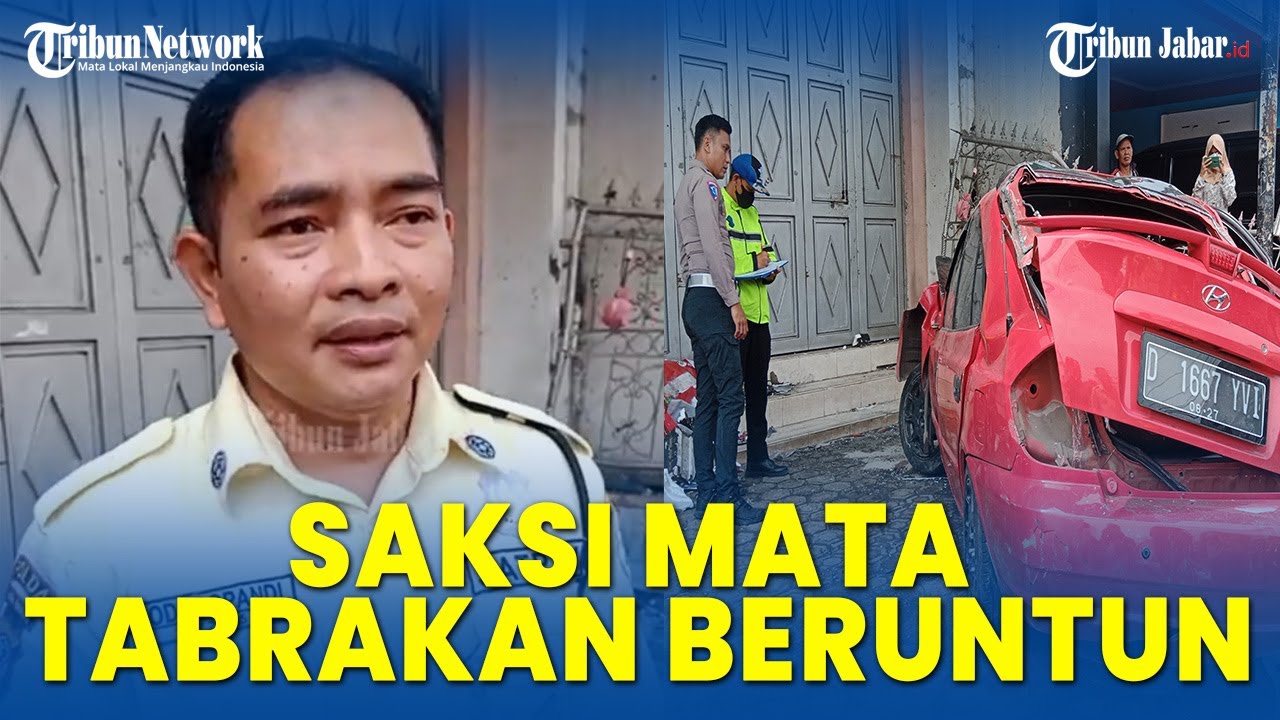 UPDATE! Saksi Mata Kecelakaan Beruntun di Jatinangor, Juru Parkir Tewas, Mahasiswa Jadi Tersangka
