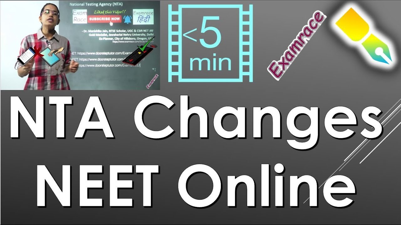 NTA changes for NEET - What to Do? (National Testing Agency)