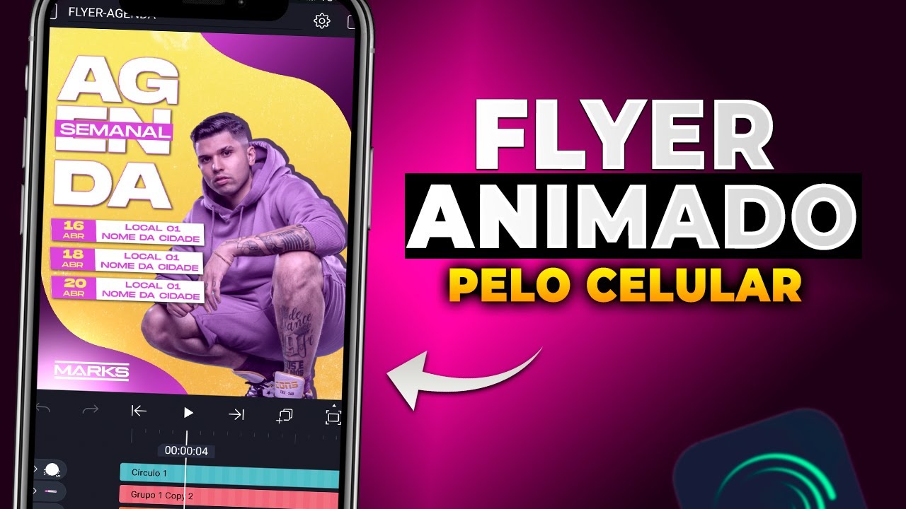 COMO FAZER FLYER ANIMADO PELO CELULAR | ALIGHT MOTION