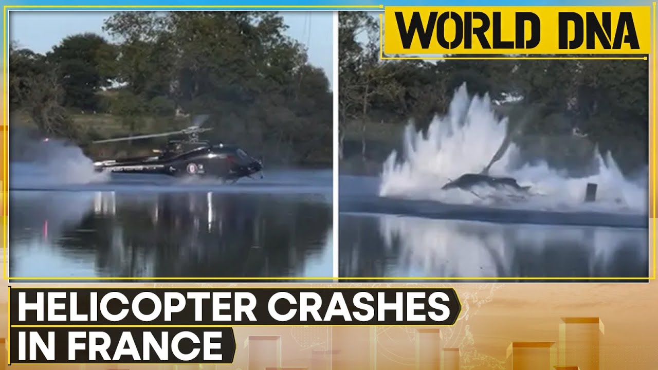 France: Helicopter Crashes Into A Pond, Accident Took Place While Scooping Water To Battle Fire