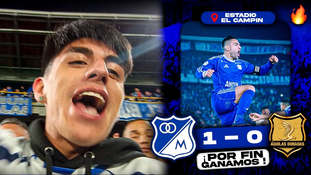 💙🔥GOL DE FALCAO Y VICTORIA DESDE LA TRIBUNA Millonarios vs Águilas Doradas 1-0 Reacción Liga betplay