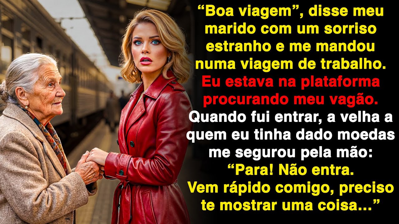 Meu marido disse com um sorriso estranho- “Boa viagem, amor!” Mas depois…
