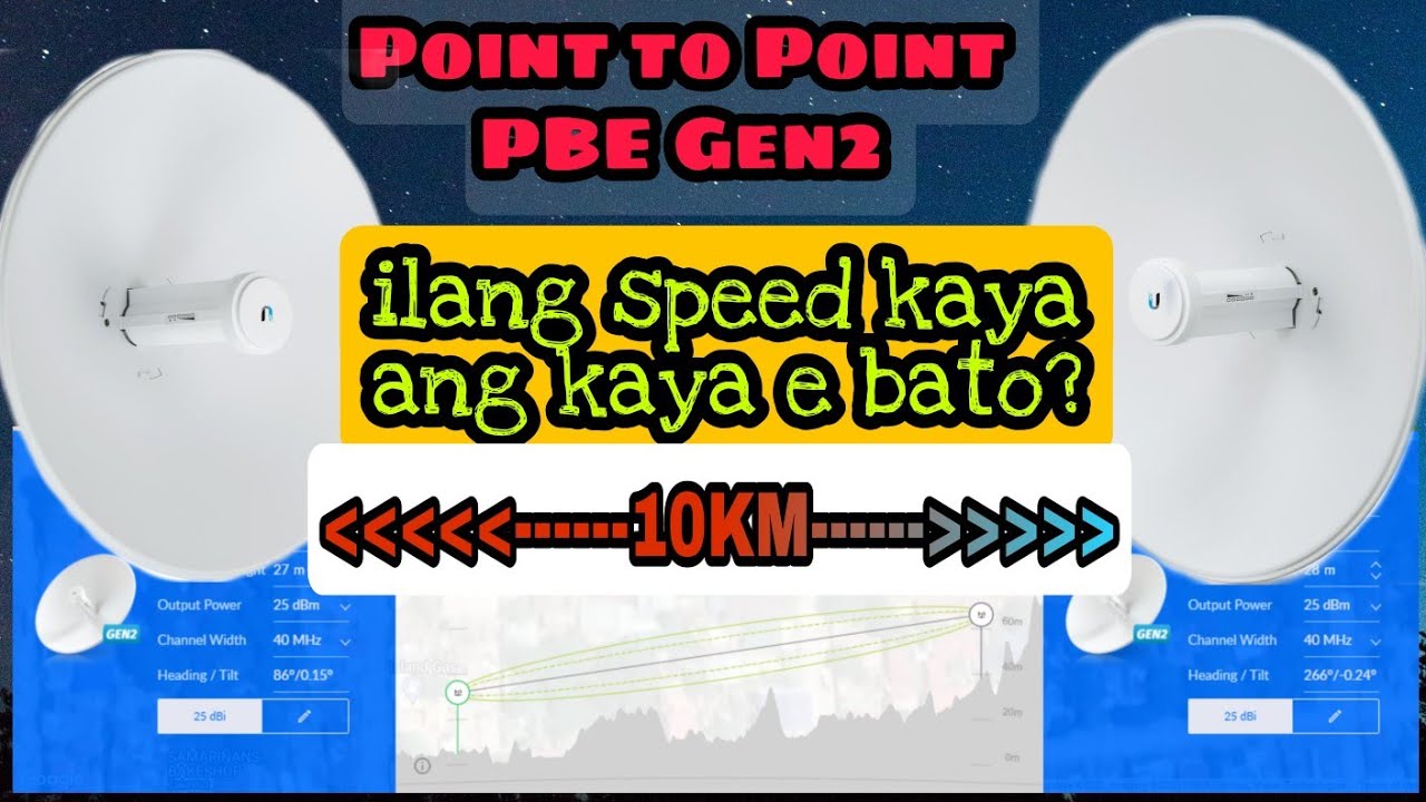 UBIQUITI POWERBEAM 5AC GEN2 10KM POINT TO POINT| Ilang Speed ang kaya e bato?