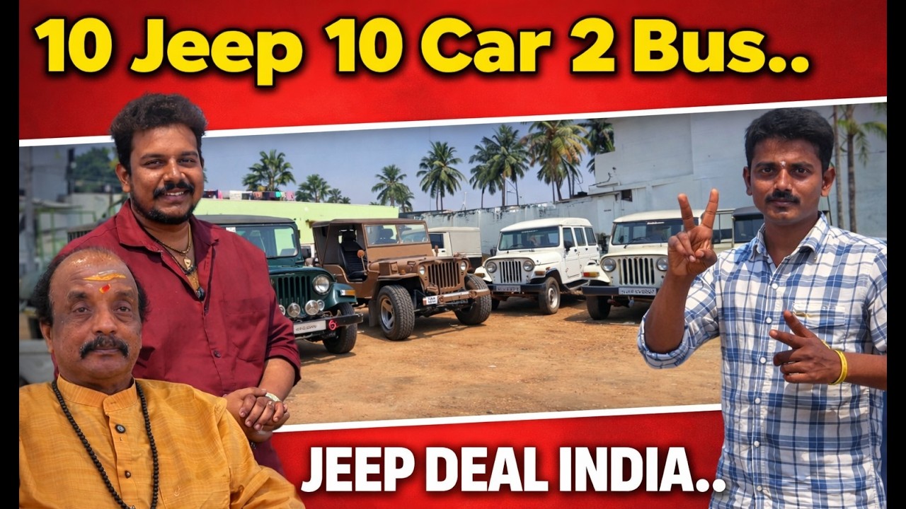 💥 ₹100,000 முதல் 💥10 Jeep 10 Car 2 Bus ஒரே இடத்தில் Jeep deal India | Mahindra Jeep Di Engine 