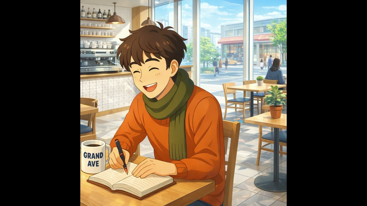 Grand Ave Café Mix – 2 Hours of Cozy Lofi Beats for Writing, Studying, and Rainy Days