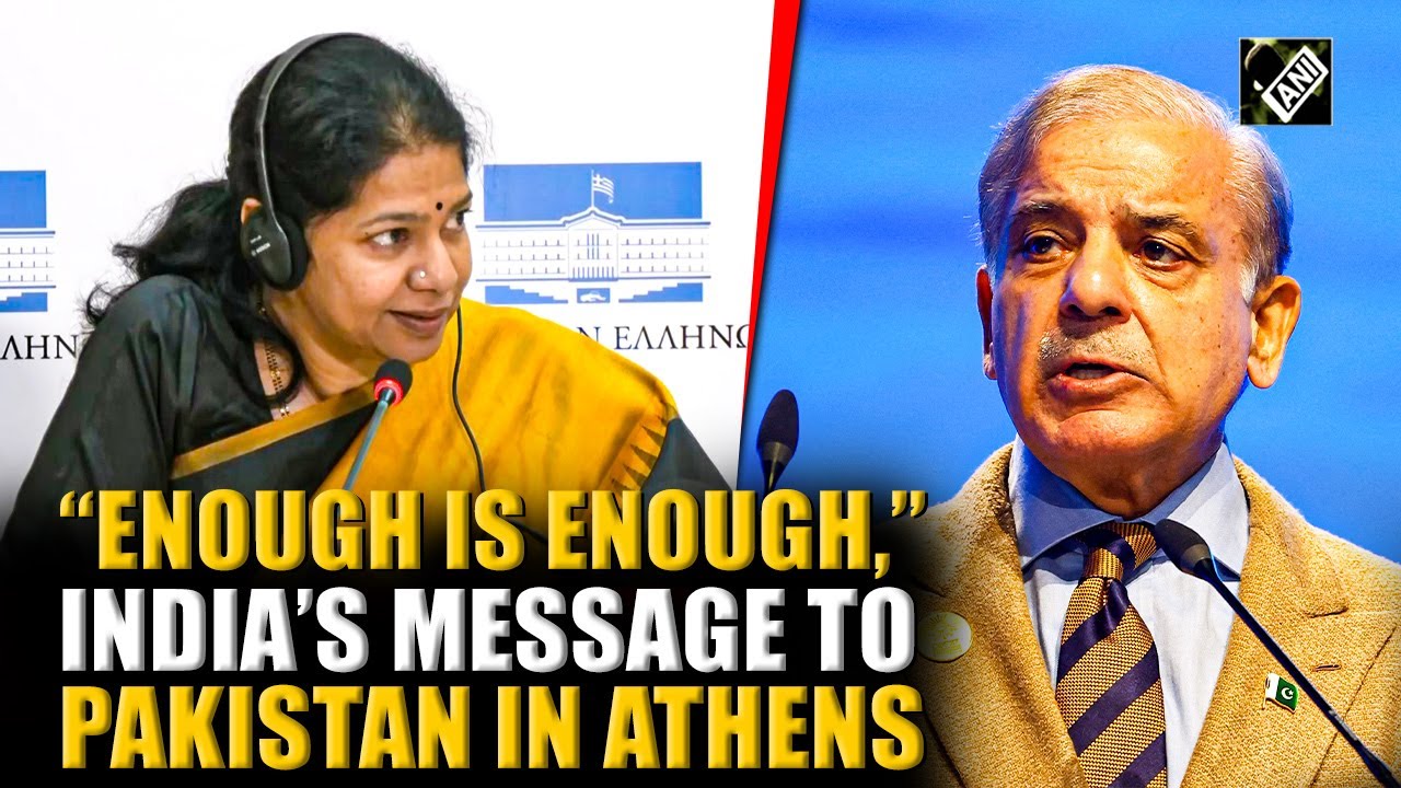 ‘Enough is Enough’: DMK MP Kanimozhi lashes out at Pakistan in Hellenic Parliament of Greece