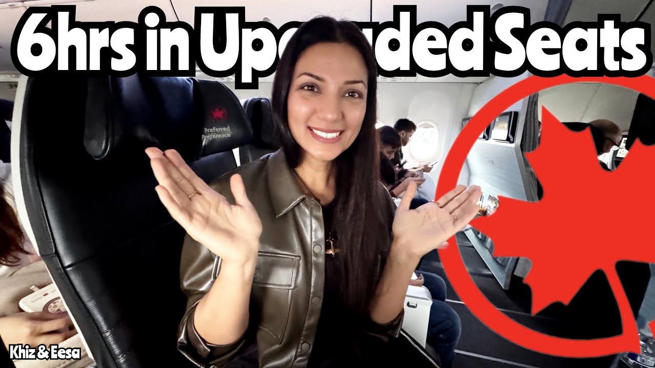 We Got UPGRADED for a 6 Hour Flight on Air Canada - Newark to Vancouver in Preferred Seats #travel