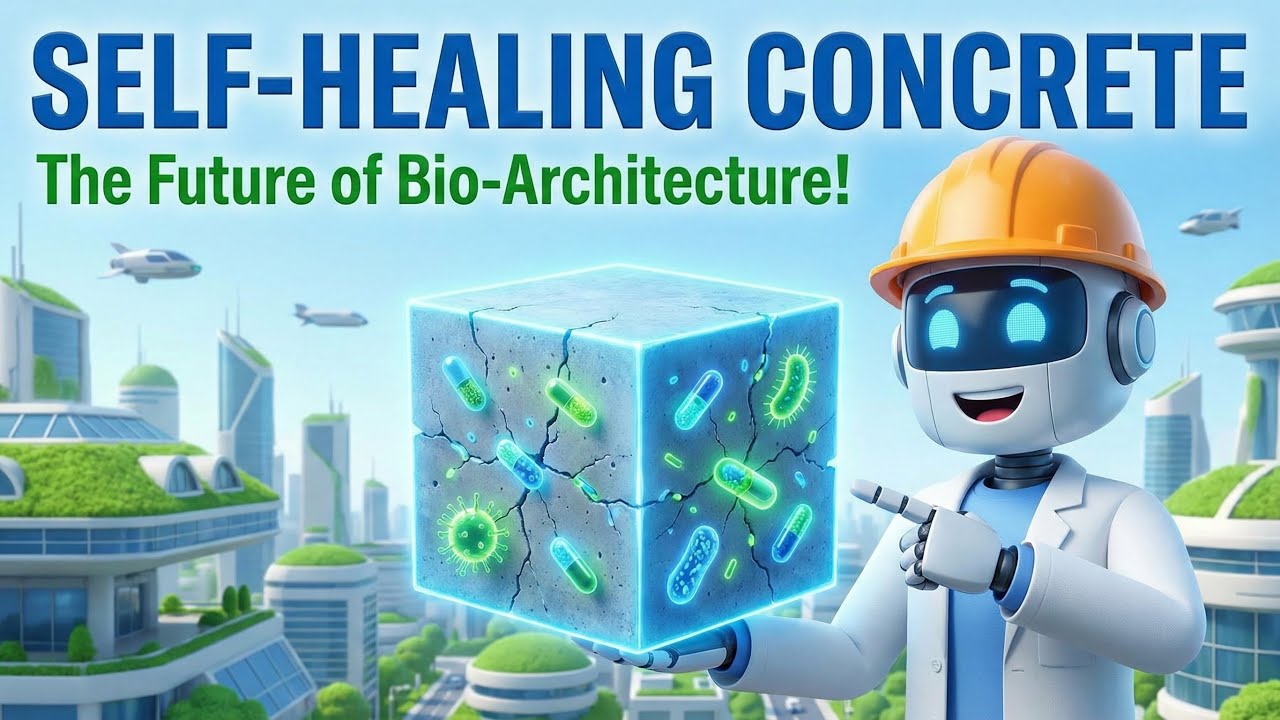 Concrete That Heals Itself? 🧱 Bio-Engineering, Bacteria & Living Buildings Explained for Kids!