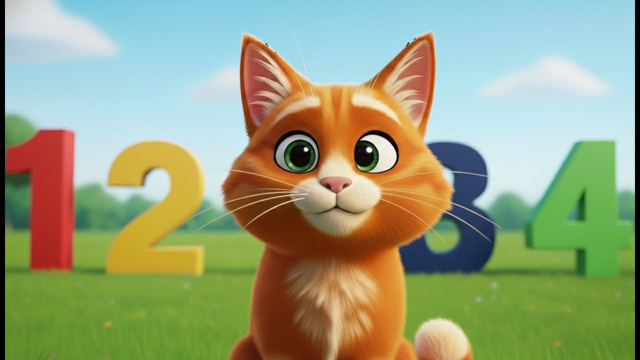 Learn Numbers with Cat 🐱 Fun Story for Kids #catstory #learnnumbers  #catshorts #meowmama #meow
