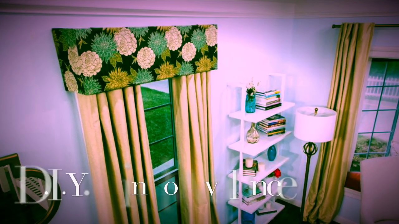 D.I.Y FOAM BOARD WINDOW VALANCE