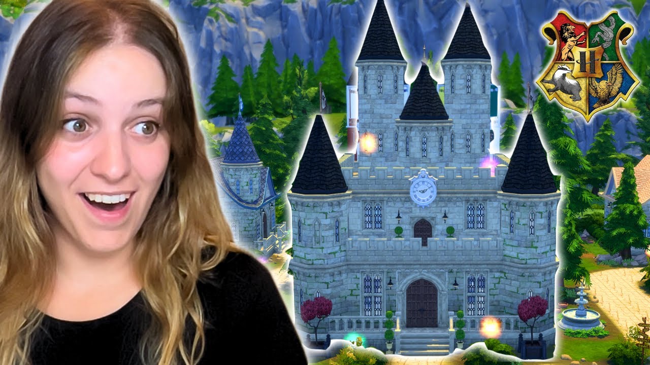 Hice un campamento de HOGWARTS en los Sims 4 | pt.1 🦉