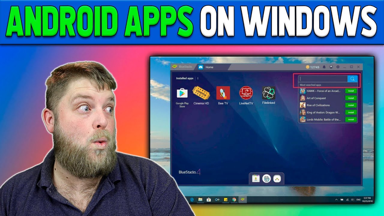 Как использовать приложения Android на ПК или ноутбуке!