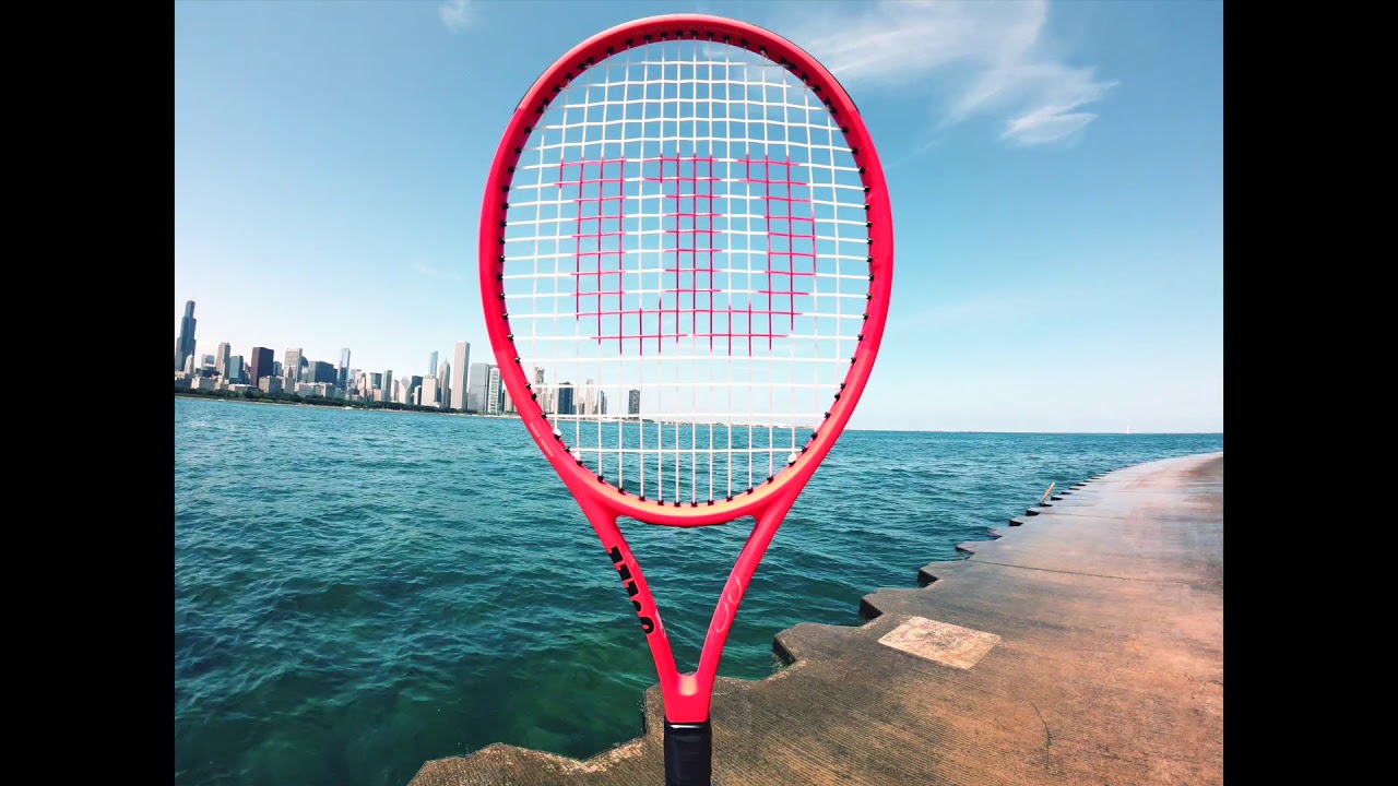 Tour Chicago with Roger Federer's new racquet.