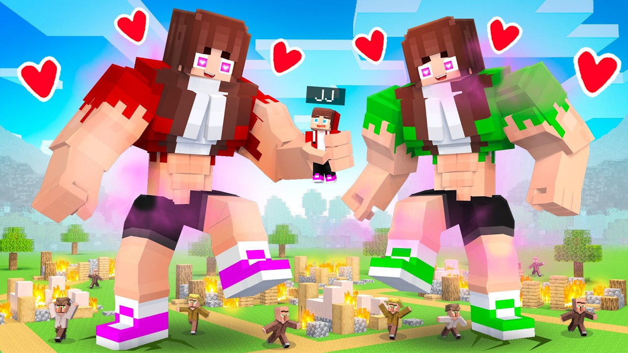 JJ and Strong LOVE CURSE - Maizen Minecraft Animation