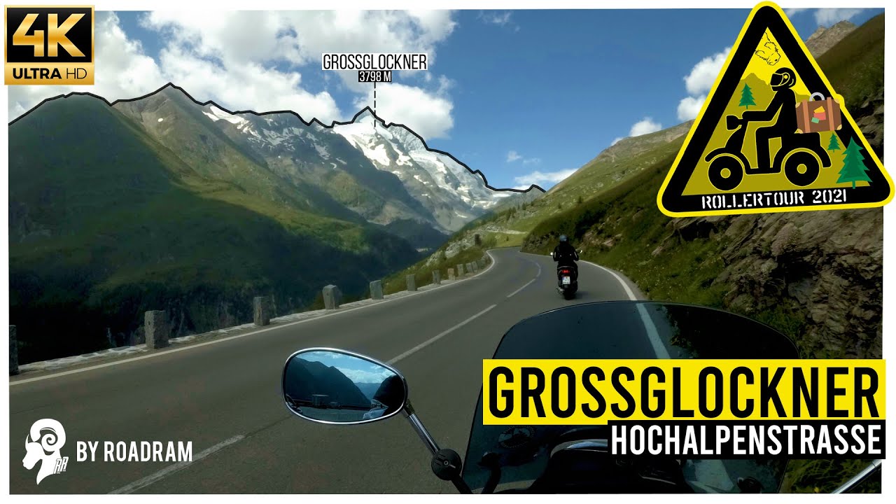 Großglockner Hochalpenstraße 4K│ROLLERTOUR (Piaggio BEVERLY 350 POLICE - Piaggio MEDLEY 125)