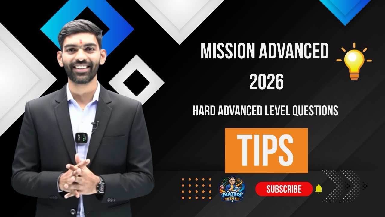 Mission JEE advanced 2026 | TOP 5 Hard ❤️‍🔥 question of log and basic maths | Good tips by Hiten sir
