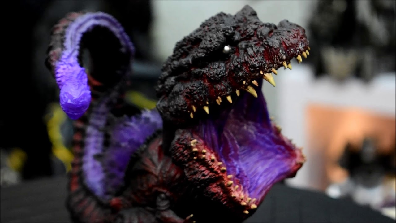 X-Plus Deforeal Shin Godzilla Atomic Breath Version Light up Figure Unboxing,Review and Comparison
