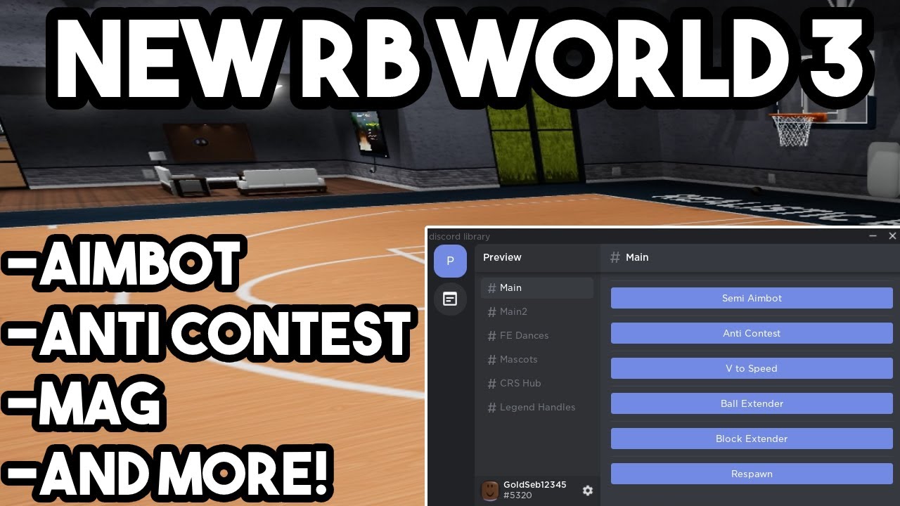 NEW RB World 3 Script GUI (Aimbot, Anti Contest, Ball Mag, AND MORE)