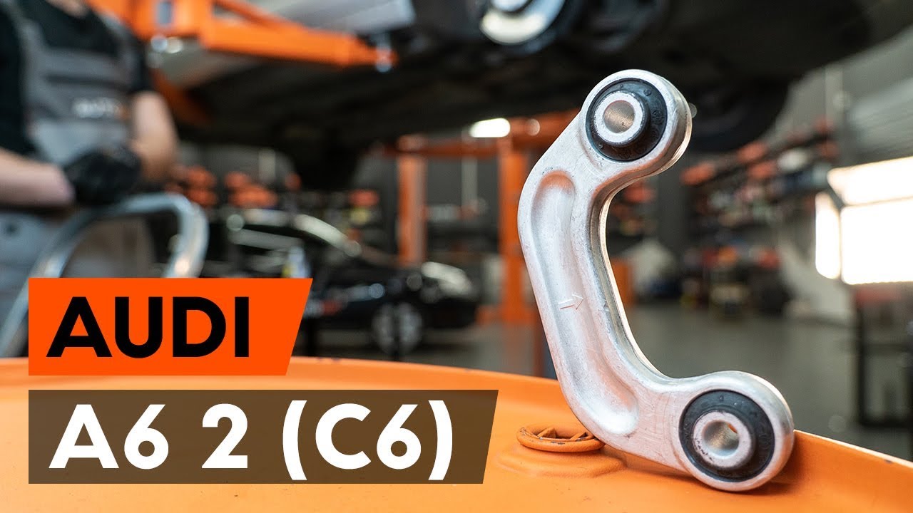 Jak wymienić przedni łącznik stabilizatora w AUDI A6 2 (C6) [PORADNIK AUTODOC]