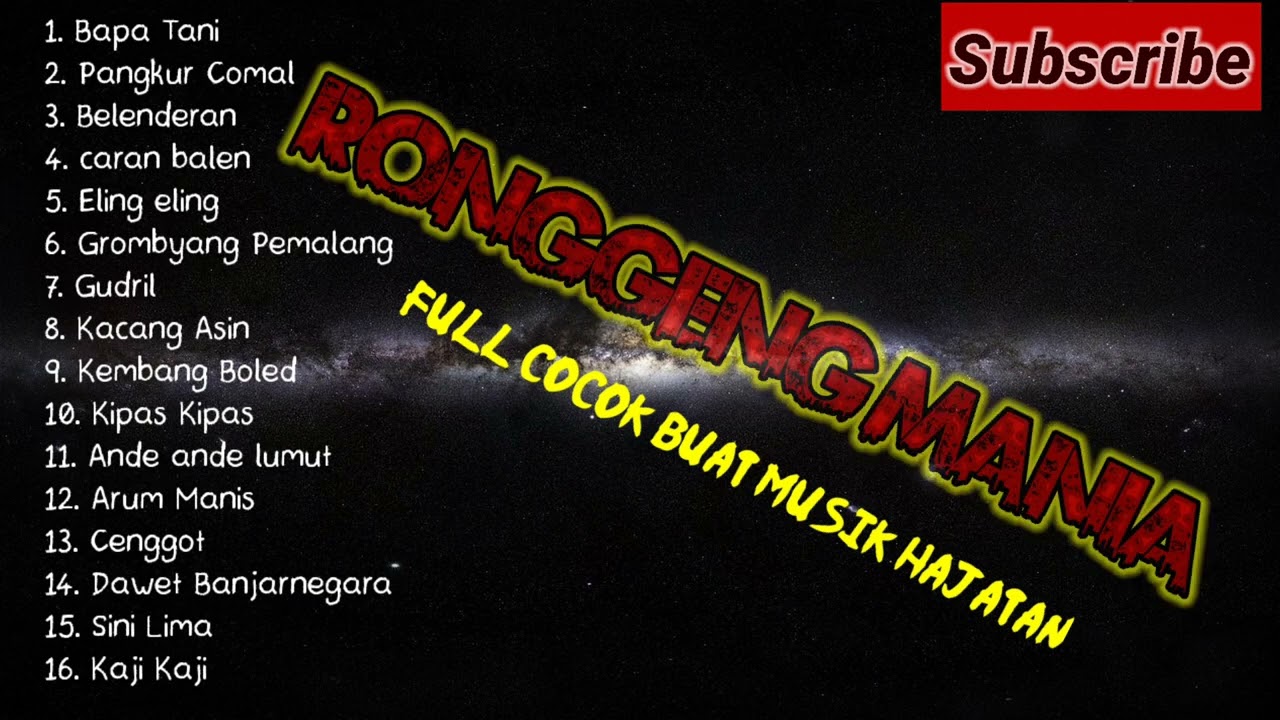 Ronggeng gongseng ronggeng manis ronggeng watgalih terbaru