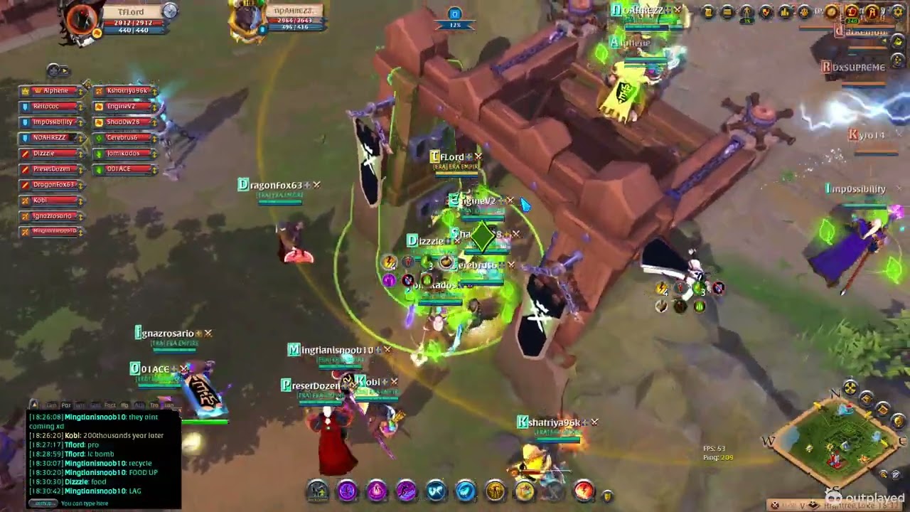 Era Empire vs THE WARRIORS | Territory Raid Fight | 15 January 2026 | Albion Online