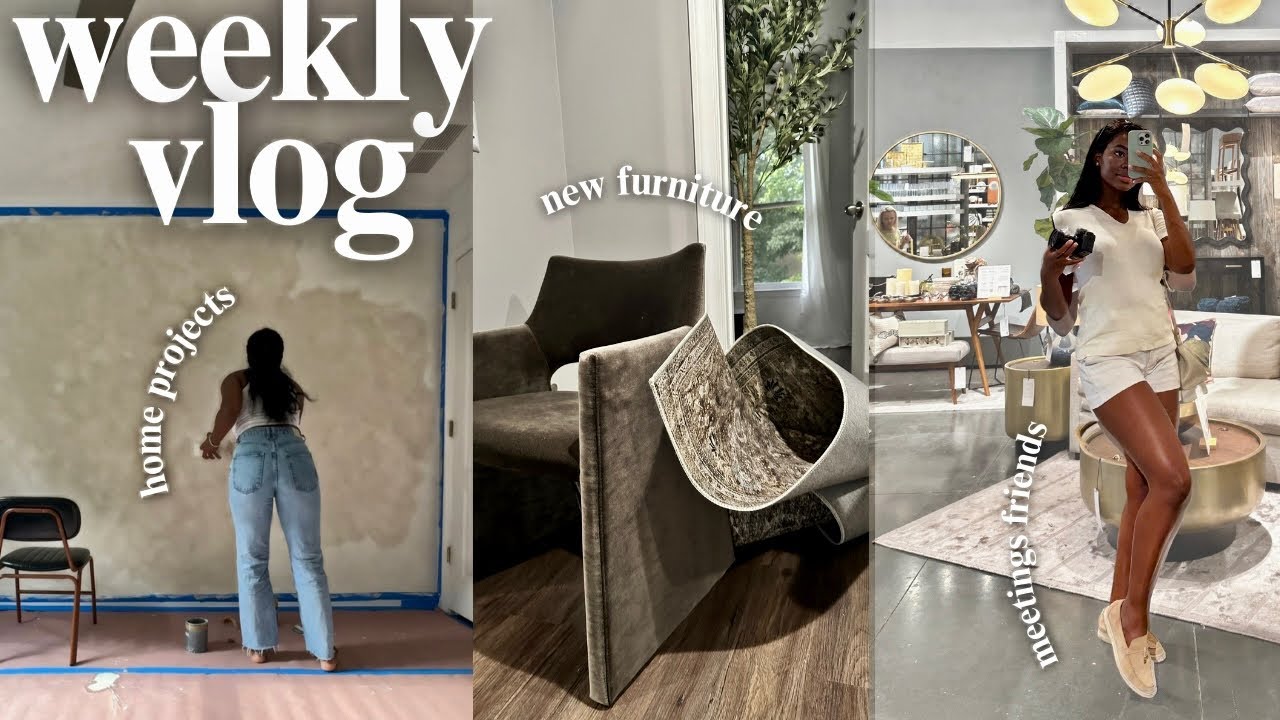 WEEKLY VLOG | limewash fail, new decor & brunch with friends | Octavia B