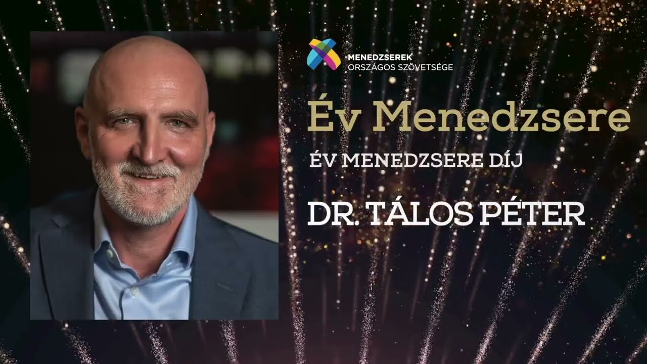 2021 Év Menedzsere Díj kitüntetettje: dr. Tálos Péter