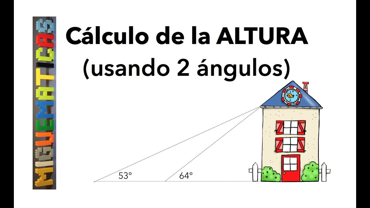 𝗣𝗿𝗼𝗯𝗹𝗲𝗺𝗮𝘀 𝗱𝗲 𝗧𝗿𝗶𝗴𝗼𝗻𝗼𝗺𝗲𝘁𝗿í𝗮  : Cálculo de la altura con dos ángulos ( tangentes )